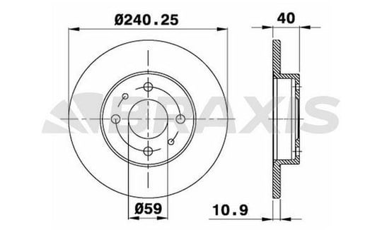 ON FREN DISKI FIAT 500 500C 07> TEMPRA TIPO PUNTO PANDA MAREA BRAVO 96> ALFA ROMEO 145 146 155 92> FORD KA 08>12