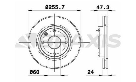 ON FREN DISKI HAVALI 4 BIJON 256MM LACETTI 05>