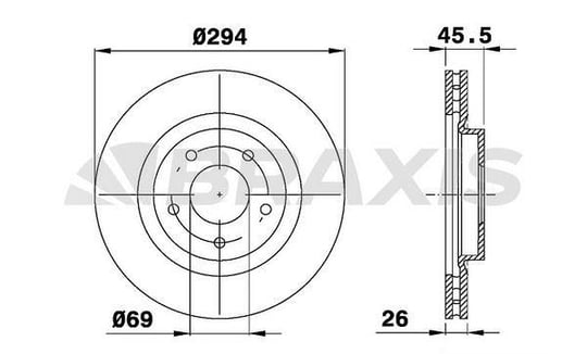 ON FREN DISKI JEEP COMPASS PATRIOT CHRYSLER SEBRING DODGE CALIBER-4008-C4 AIRCROSS