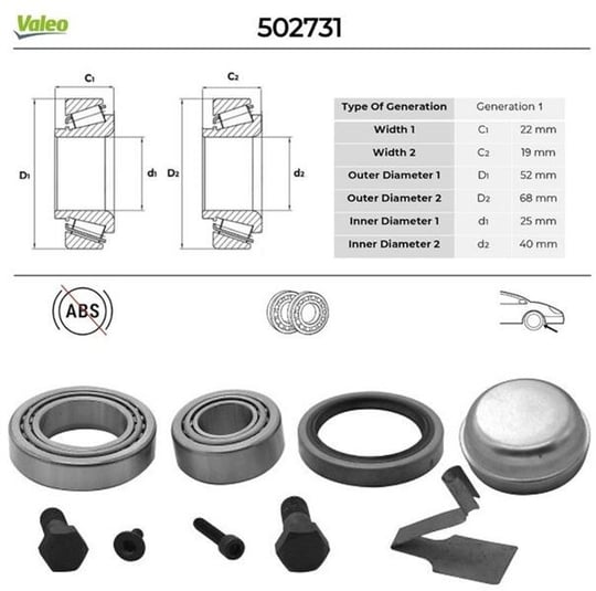 ÖN TEKERLEK RULMANI SET MB S280 2.8 1993-06-1999-01>