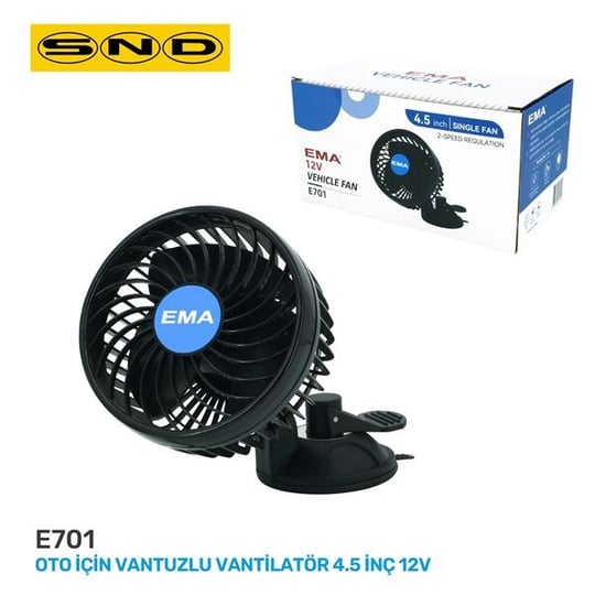 OTO İÇİN VANTUZLU VANTİLATÖR 4.5 İNÇ 12V
