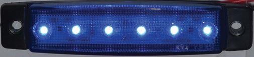 PARMAK LAMBA LEDLİ MAVİ 24V
