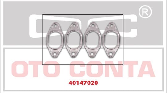 PEUGEOT BOXER CİTROEN EKSOZ MANİFOLT CONTA ÇELİK 4 ADET 2.5 2.8 8140.43S 814043