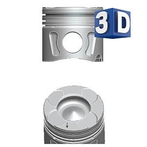 PISTON SEGMAN TKM 69.60 MM STD ASTRA-H ASTRA-J CORSA-D CORSA-E Z13DTH A13DTJ (90 HP) LINEA PUNTO 1.3 MULTIJET (EURO 5) (ADT)	