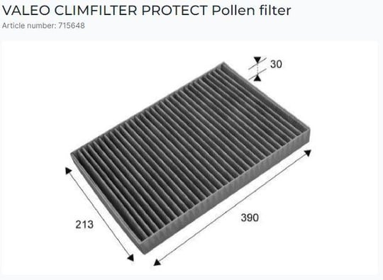 POLEN FİLTRESİ CHRYSLER DODGE