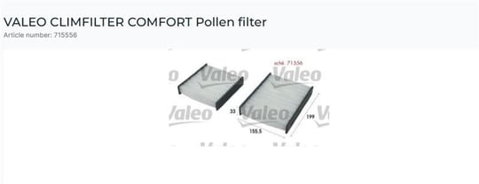 POLEN FİLTRESİ TOY - P 207 PA