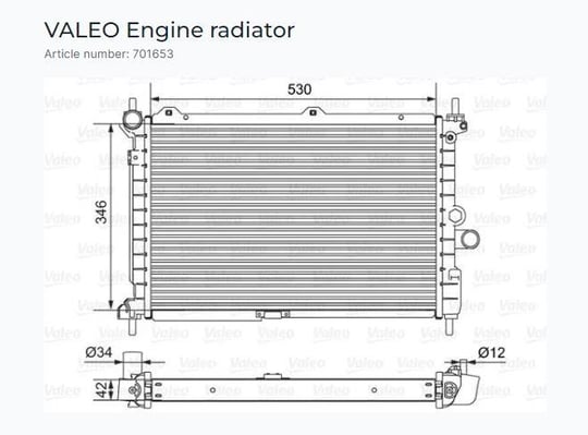 RADYATÖR ASTRA F BREAK 1.7L