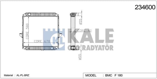 RADYATOR BMC F180 AL/BRZ