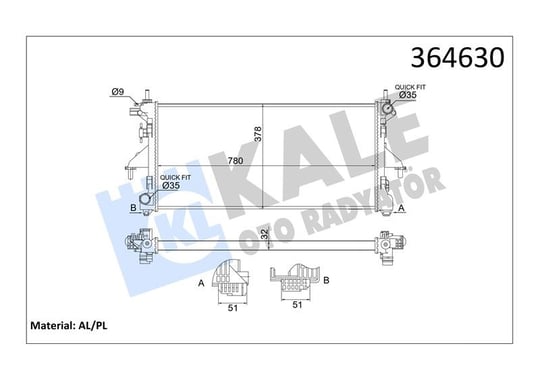 RADYATÖR CİTROEN JUMPER II FİAT DUCATO PEUGEOT BOXER   54204