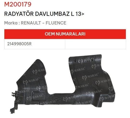 RADYATÖR DAVLUMBAZ SOL 13> FLUENCE