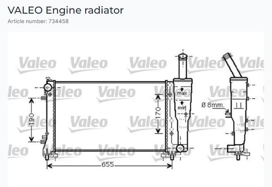 RADYATÖR FIAT PUNTO 1.4 09/03>