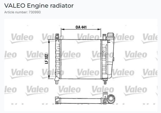 RADYATÖR FIAT UNO CS 1.1 AC- 87>
