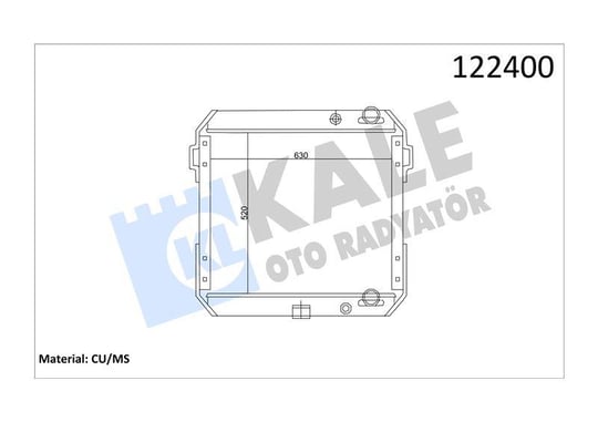 RADYATOR FORD TRUCKS CARGO 20.14 4 SIRA PS 520×630×76
