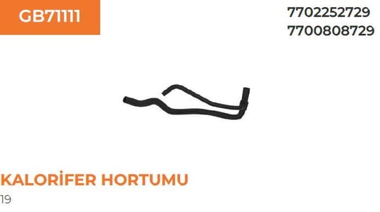 RADYATÖR KALORİFER HORTUMU R19 1.4 8V