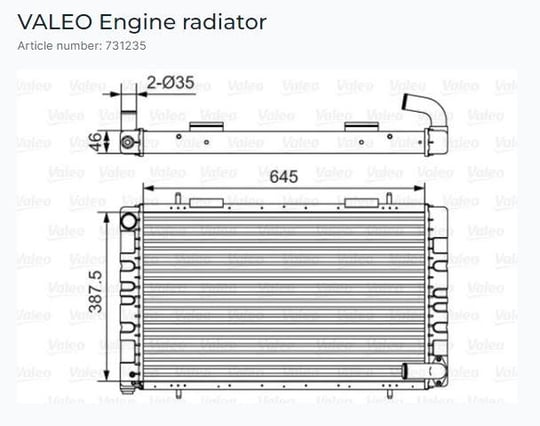RADYATÖR LAND ROVER LAND 90 I-II-III 3.5 V8