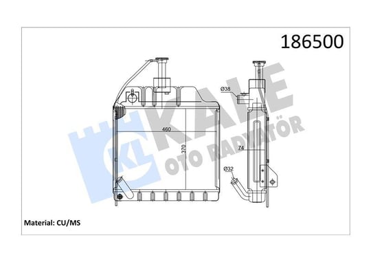 RADYATOR MF-AGCO 260 (4×4) 4 SIRA PT