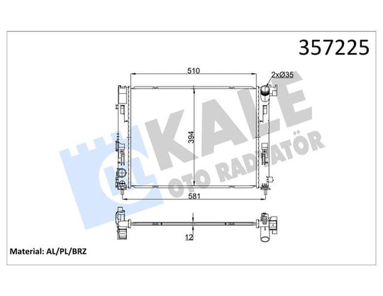 RADYATÖR NISSAN MICRA V 1.5DCI 16=> - RENAULT CLIO V 1.0 19=> (MT) [12MM] AL/BRZ