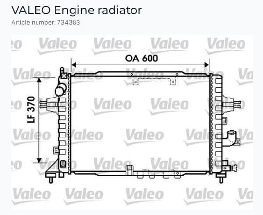 RADYATÖR OPEL ASTRA H 1.7 CDTI, 2.0 DTI AC-04>