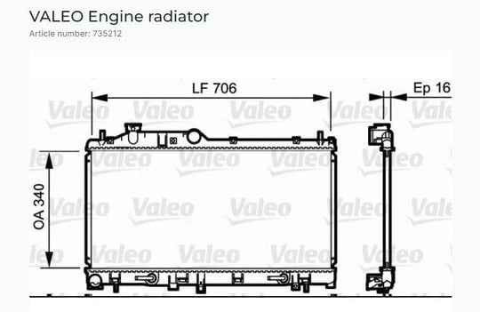 RADYATÖR SUBARU LEGACY 2003>