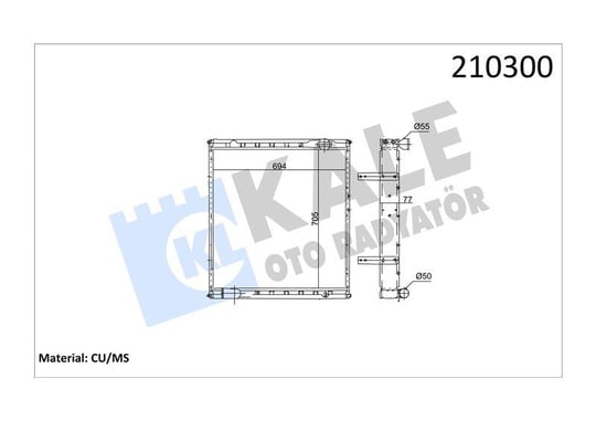 RADYATOR TEMSA OPALIN 5 SIRA PA 694×705×77