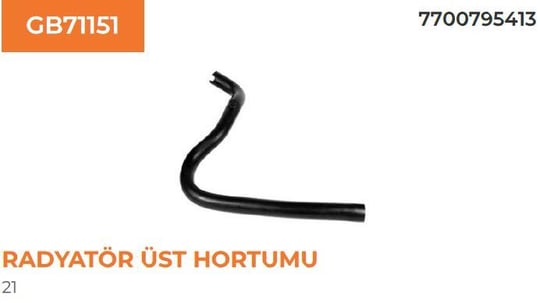 RADYATÖR ÜST HORTUMU RENAULT RENAULT 21 1,7 770079