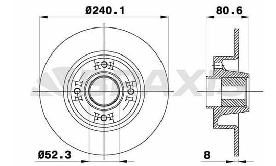 RULMANLI ARKA FREN DISK AYNASI ( ABS SENSOR HALKASI HARIC ) MEGANE II CLIO III MODUS 1.2 / 1.4 / 1.5DCI / 1.6 / 1.8 / 1.9DCI / 2.0