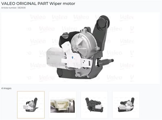 SİLECEK MOTORU ARKA CITROEN C4, C4 ENTREPRİSE 09/1