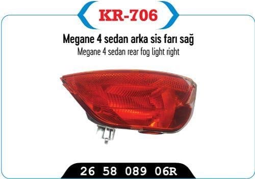 SİS FARI ARKA SAĞ MEGANE IV SEDAN MODEL