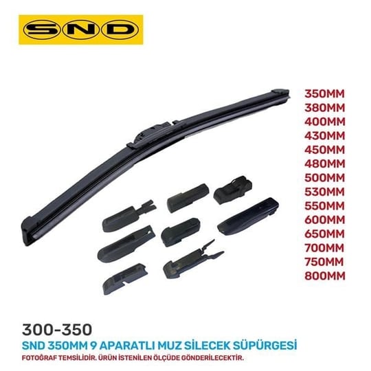 SND 350MM 9 APARATLI MUZ SİLECEK SÜPÜRGESİ