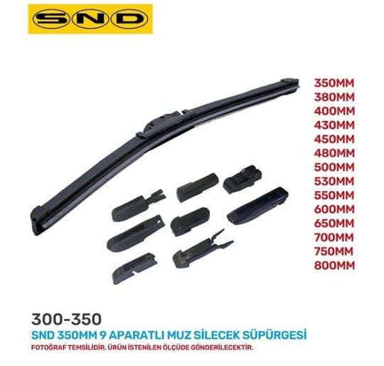 SND 400MM 9 APARATLI MUZ SİLECEK SÜPÜRGESİ