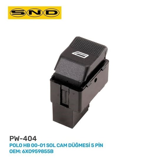 SOL CAM DÜĞMESİ 5 PİN POLO HB 00 01 OEM: 6XO959855B