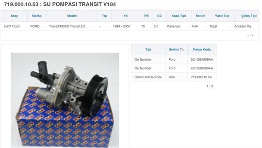 SU POMPASI TRANSIT V184