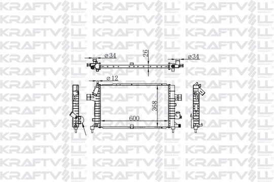 SU RADYATORU ASTRA H Z13DTH Z17DTH Z17DTJ Z19DT ZFIRA B Z17DTJ A17DTJ Z19DT (600*368*26) BRAZING (MT
