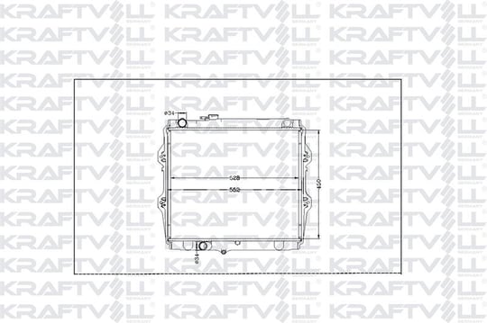 SU RADYATORU HILUX 2,4D 88>97 MANUEL (450X528X26)