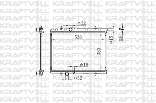 SU RADYATORU P307 P206 C4 C4 (B7) DS4 XSARA II XSARA PICASSO (TU5JP4)1,6 16V OTOMATIK P206 TU3JP (38