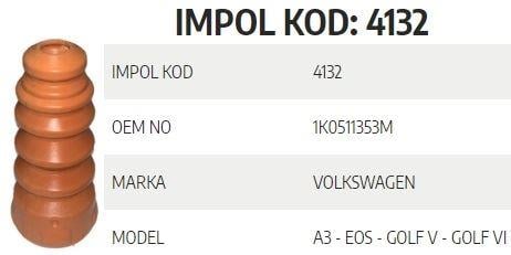 SÜSPANSİYON TAKOZU ARKA VW GOLF V-GOLF VI-EOS-JETT A IV-SCIROCCO-A3