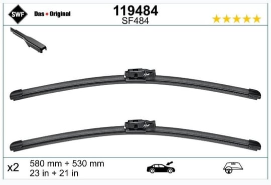 SWF SİLECEK MUZ TİPİ OE 580+530MM LHD X2