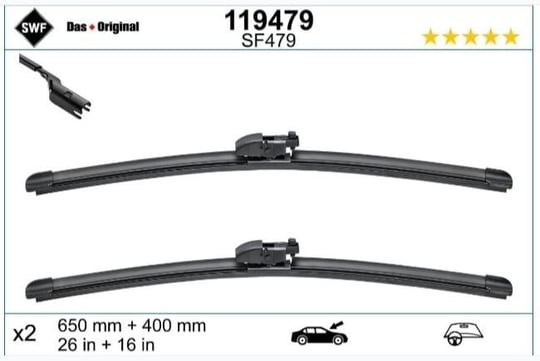 SWF SİLECEK MUZ TİPİ OE 650+400MM LHD X2