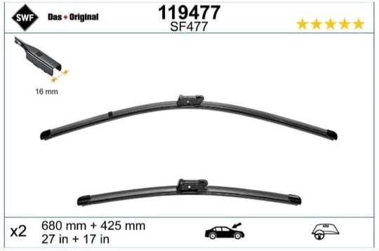 SWF SİLECEK MUZ TİPİ OE 680+425MM LHD X2