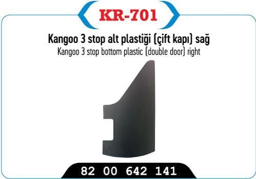 TAMPON ARKA SAĞ ÜST PARÇA KANGOO III 08> ÇIFT KAPI