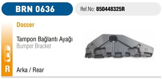 TAMPON BRAKETİ ARKA SAĞ DOKKER