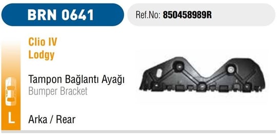 TAMPON BRAKETİ ARKA SOL CLIO IV LODGY