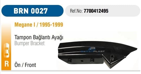 TAMPON BRAKETİ ÖN SAĞ MEGANE I 2000 ÖNCESİ