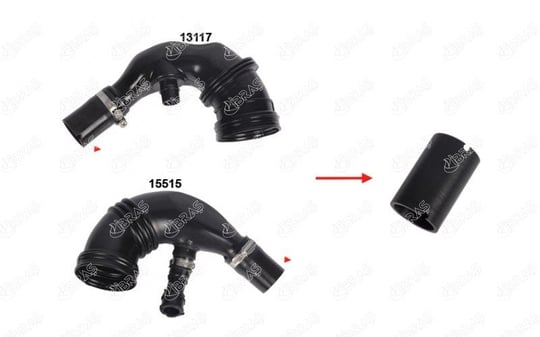 TURBO BORUSU HORTUMU 35mm x 42mm = 64mm OK İLE GÖSTERİLEN HORTUM