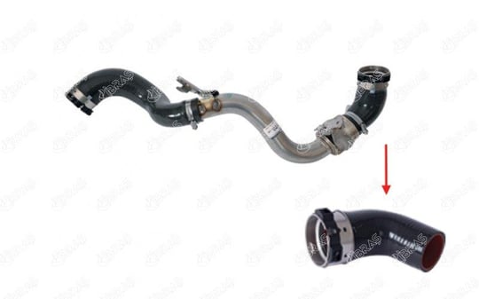 TURBO HORTUMU METAL BORU HARİÇ OK İLE GÖSTERİLEN KÜÇÜK HORTUM