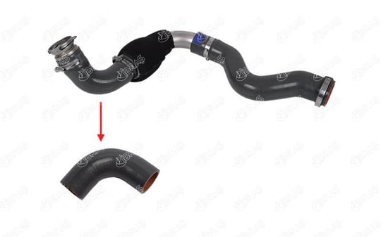 TURBO HORTUMU METAL BORU HARİÇ OK İLE GÖSTERİLEN KÜÇÜK HORTUM