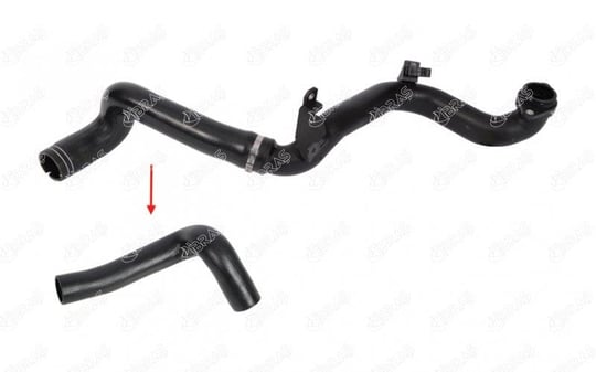 TURBO HORTUMU PLASTİK BORU HARİÇ OK İLE GÖSTERİLEN HORTUM