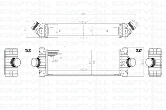 TURBO INTERCOOLER RADYATOR TRANSIT V347 11>14 V362 14 /> CUSTOM 12 /> 2,2TDCI 155PS ARKADAN CEKER /