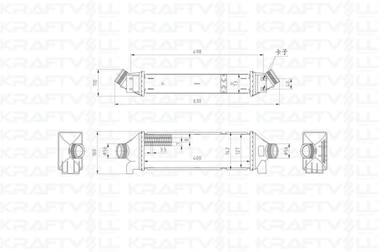 TURBO INTERCOOLER RADYATORU TRANSIT V184 2,4TDCI 135PS / 140PS 01>06 V347 06>07 ARKADAN CEKER