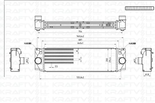 TURBO RADYATORU CRAFTER SPRINTER 3T 3,T5 2,0 / 2,5TDI 06>
